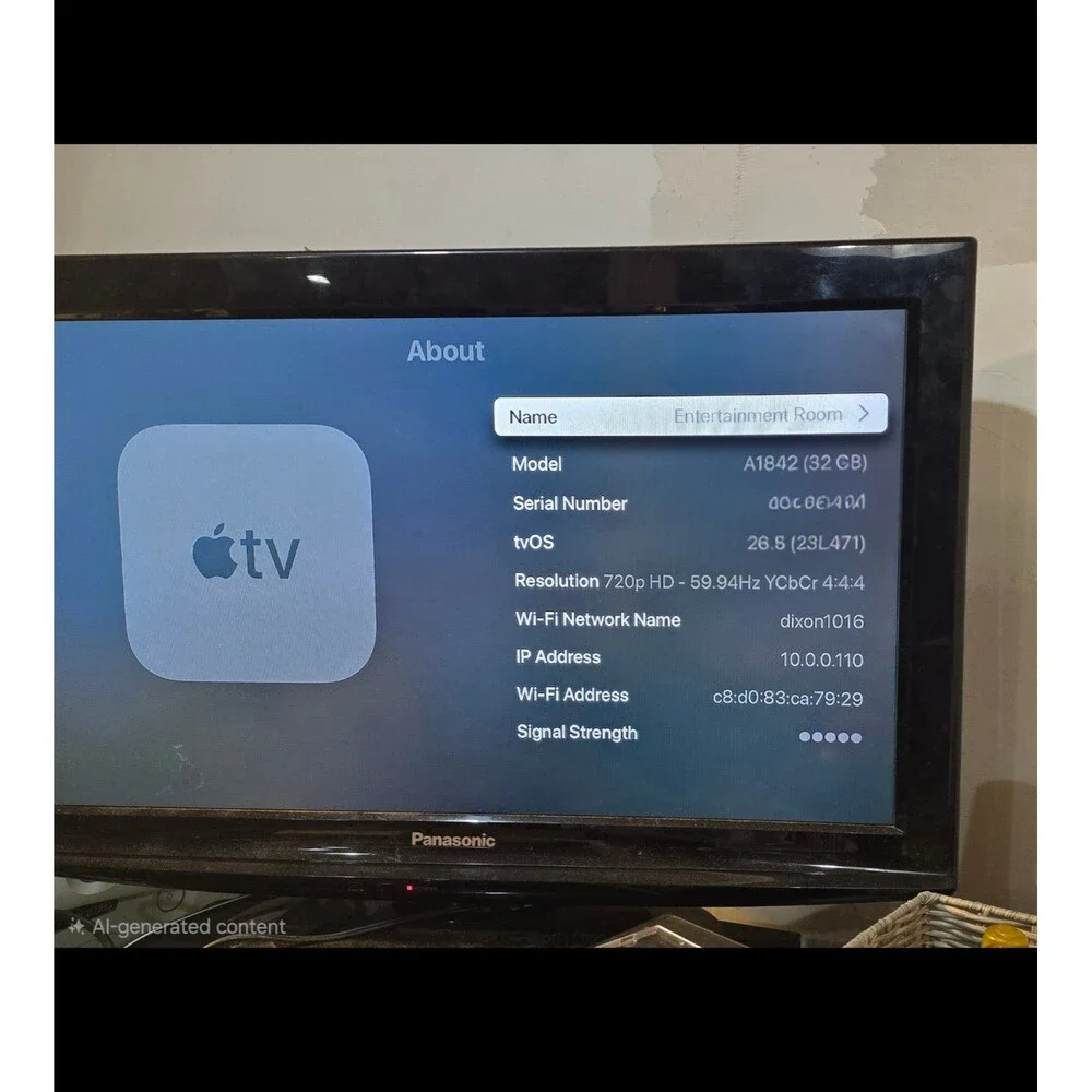 Apple TV HD (32GB) A1842 with Siri Remote – Fully Tested & Ready